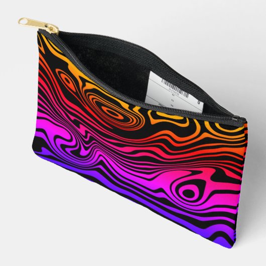 Neon kleuren golven etui (Open)