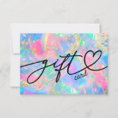 neon kleuren optioneel cadeaucertificaat (Voorkant)