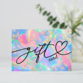 neon kleuren optioneel cadeaucertificaat (Staand voorkant)