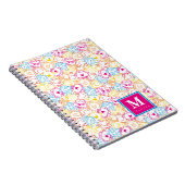 Neon kleuren patroon | Jouw naam toevoegen Notitieboek (Rechterzijde)