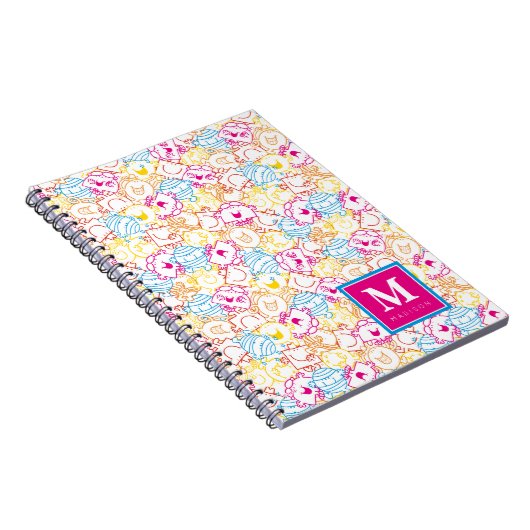 Neon kleuren patroon | Jouw naam toevoegen Notitieboek (Rechterzijde)