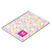 Neon kleuren patroon | Jouw naam toevoegen Notitieboek (Linkerzijde)