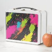 Neon Kleuren Retro Paint Splatter (In situ)