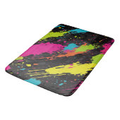 Neon Kleuren Retro Paint Splatter Badmat (Gekanteld)