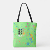 Neon Kleurenverf splash Werk & speel omkeerbaar Tote Bag (Achterkant)