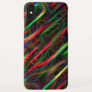 Neon Kleurrijke Gebogen Lijn Patroon -COOL Case-Mate iPhone Case