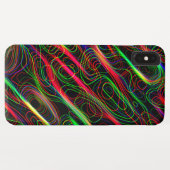 Neon Kleurrijke Gebogen Lijn Patroon -COOL Case-Mate iPhone Case (Achterkant (horizontaal))