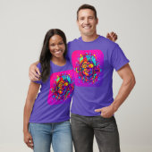 Neon Kleurrijke Glow Feest Electro grappig T-shirt (Unisex)