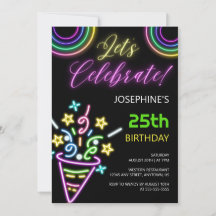 Neon Kleurrijke Glow Fun Verjaardagsfeest