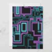 Neon Kleurrijke Retro Arcade Kind Gamer Verjaardag Kaart (Achterkant)