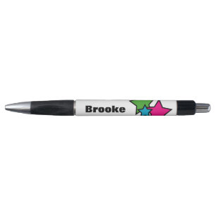 Neon Kleurrijke Sterren Fantasievolle Aangepaste N Pen