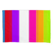 Neon kleurrijke strepen | kussensloop (Voorkant-Links)