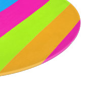 Neon kleurrijke strepen | snijplank (Hoek)