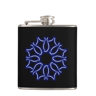 Neon knotwork heupkolf heupfles