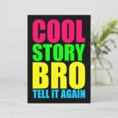 Neon Koel Verhaal Bro Kaart (Staand voorkant)