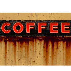 Neon koffie rustiek teken t-shirt