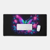Neon kolibrie, in het oog springende neondieren bureaumat (Keyboard & Muis)