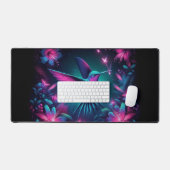 Neon kolibrie, in het oog springende neondieren bureaumat (Keyboard & Muis)