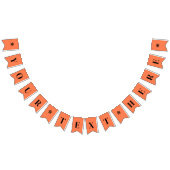 Neon Koraal Effen Kleur | Op Maat Vlaggetjes (Alle)