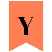 Neon Koraal Effen Kleur | Op Maat Vlaggetjes (Tweede vlag)