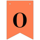 Neon Koraal Effen Kleur | Op Maat Vlaggetjes (Derde vlag)