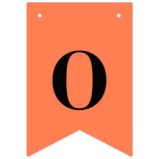 Neon Koraal Effen Kleur | Op Maat Vlaggetjes (Derde vlag)