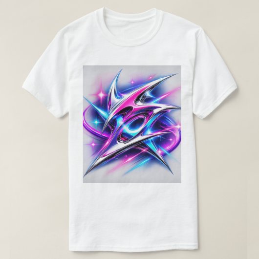 Neon Kosmisch Fragment T-shirt (Design voorkant)