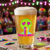 Neon Kots & Rally Pintglas | Grappig Feestje Glas