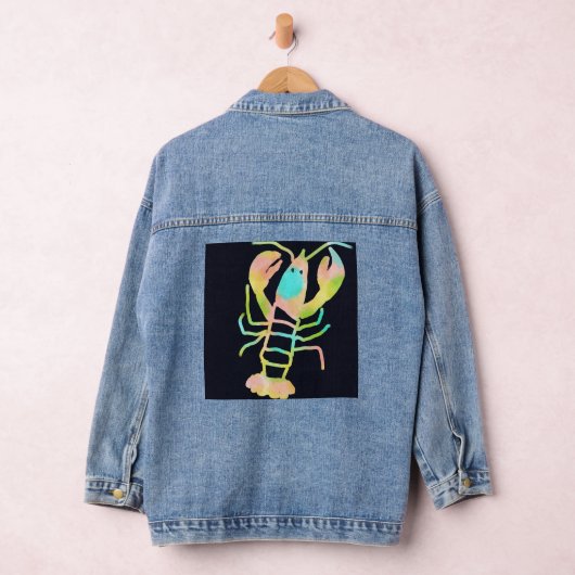 Neon kreeft denim jacket (Hangar)