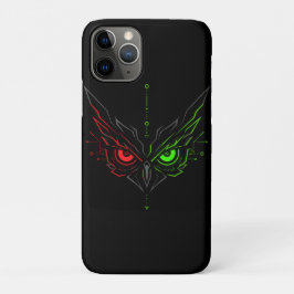 Neon Kwaadaardige Uil Tech Stam Cybernetische Kuns Case-Mate iPhone Case