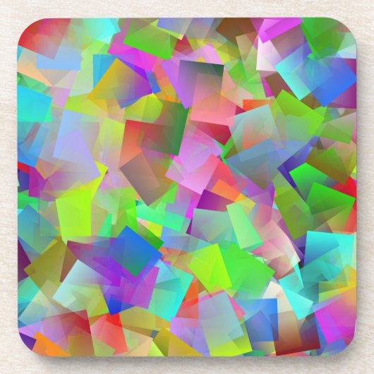 neon-kwadratenreeks onderzetter (Voorkant)