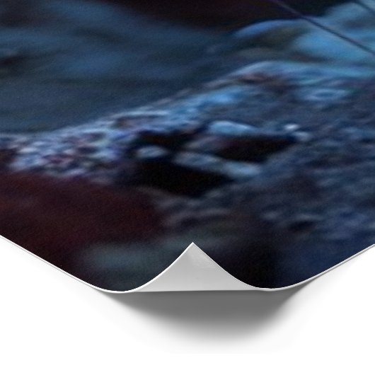 Neon kwal gloed onderwater grot poster (Hoek)