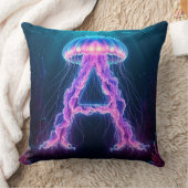 ✨ Neon kwal letter A oceaan kinderkamer cadeau 🎐 Kussen (Deken)