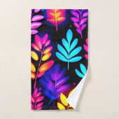 Neon laat Abstract patroon achter Bad Handdoek (Handdoek)