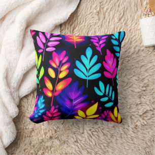 Neon laat Abstract patroon achter Kussen