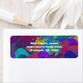 Neon laat retour adreslabels achter etiket (Insitu)