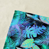 Neon laat tropische strandlaken (In situ)