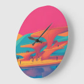 neon lagoon sunset neon futurist park floating pla grote klok (Hoek)