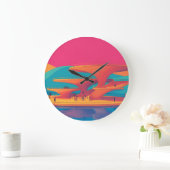 neon lagoon sunset neon futurist park floating pla grote klok (Huis)