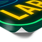 Neon Largemouth Bass Poster (Hoek)