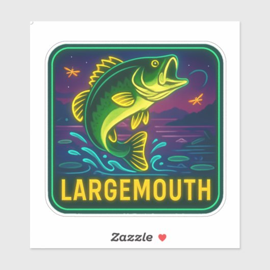 Neon Largemouth Sticker (Vel)
