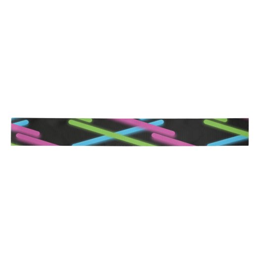 neon-laser-grosgrain satijnen lint (Voorkant)