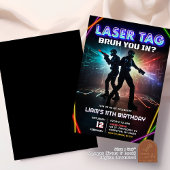 Neon Laser Label bruh je in de Tiener verjaardag Kaart