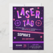 Neon Laser Label Paarse Kaart (Voorkant)