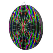 Neon Laser Light Psychedelic Abstract Dartbord (Voorkant Rechts)