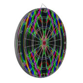 Neon Laser Light Psychedelic Abstract Dartbord (Voorkant Links)