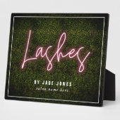 Neon Lash Artist Professional Cosmetoloog Fotoplaat (Zijkant)
