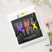 Neon Laten we springen Kinderen Verjaardagsfeestje Bedankzakje (Gezegeld)