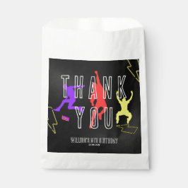 Neon Laten we springen Kinderen Verjaardagsfeestje Bedankzakje