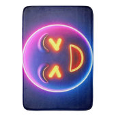 Neon Laughing Emoji Joy Badmat (Voorkant Verticaal)